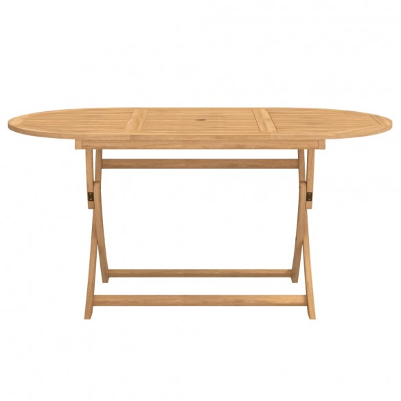 Table pliable de jardin 160x85x75 cm bois d'acacia solide