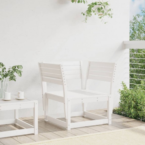 Chaise de jardin blanc bois massif de pin