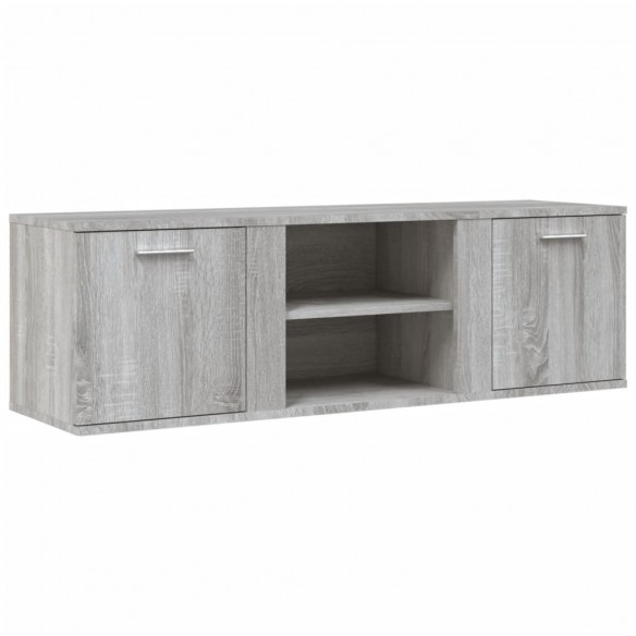 Meuble TV sonoma gris 120x34x37 cm bois d'ingénierie