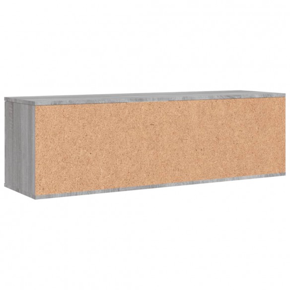 Meuble TV sonoma gris 120x34x37 cm bois d'ingénierie