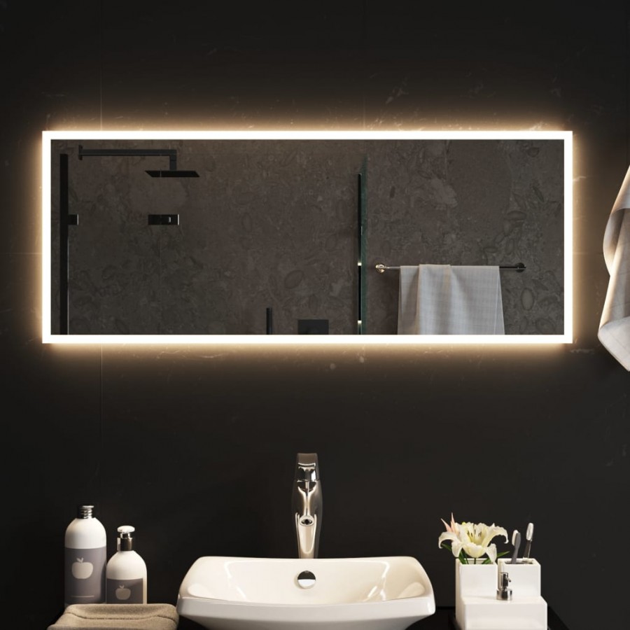Miroir de salle de bain à LED 100x40 cm