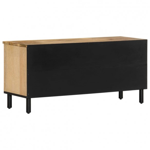 Meuble TV 100x33x46 cm bois massif de manguier