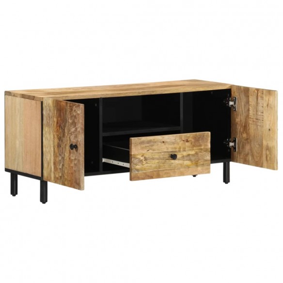 Meuble TV 105x33x46 cm Bois massif de manguier