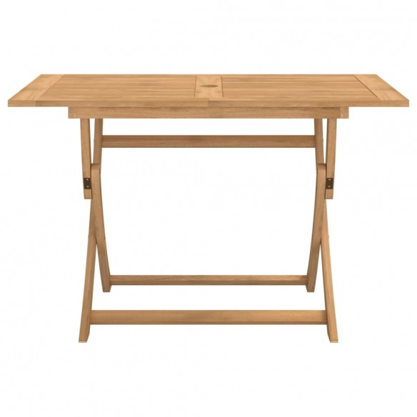 Table pliable de jardin 120x70x75 cm bois d'acacia solide