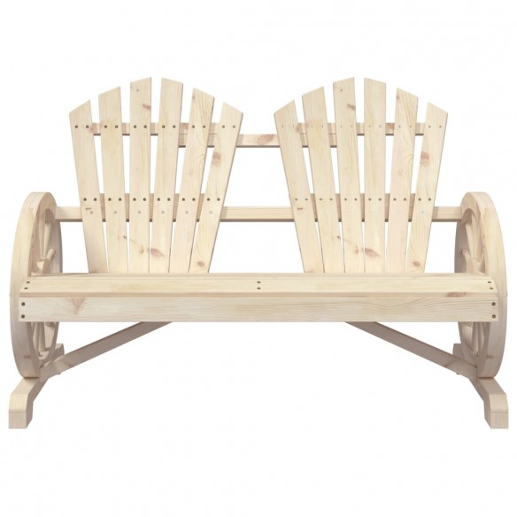 Chaise de jardin Adirondack 2 places bois de sapin massif