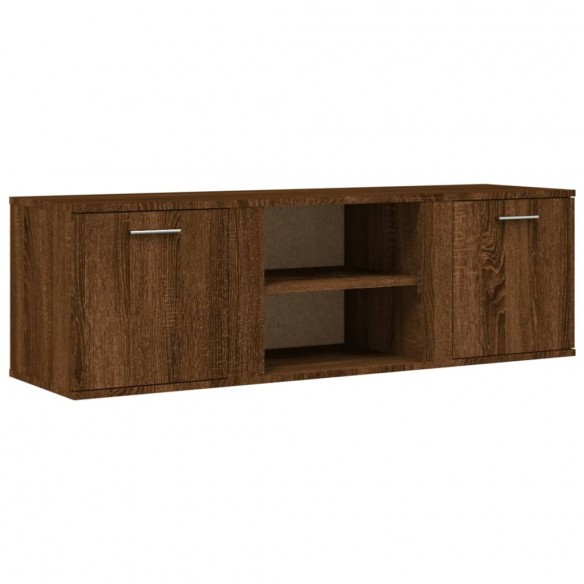 Meuble TV chêne marron 120x34x37 cm bois d'ingénierie