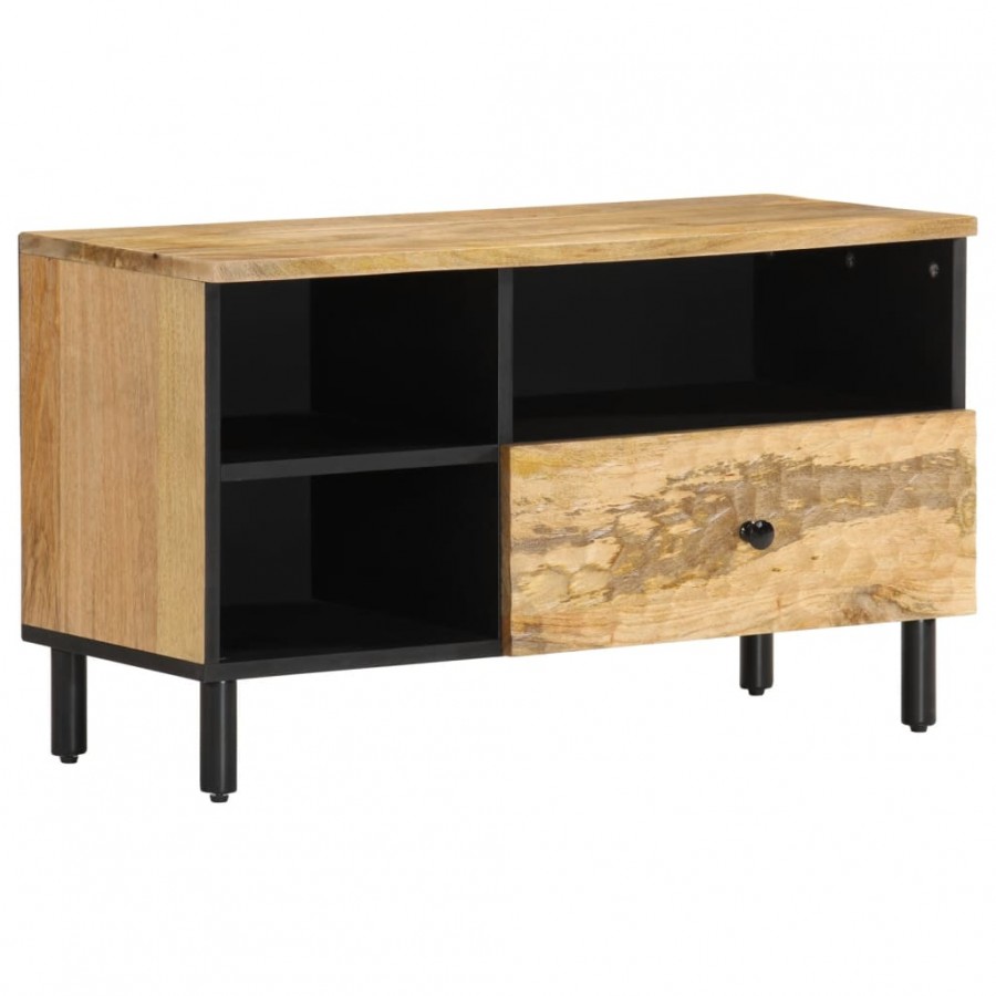 Meuble TV 80x33x46 cm bois massif de...