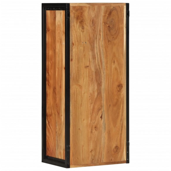 Armoire de salle de bain murale bois massif d'acacia et fer