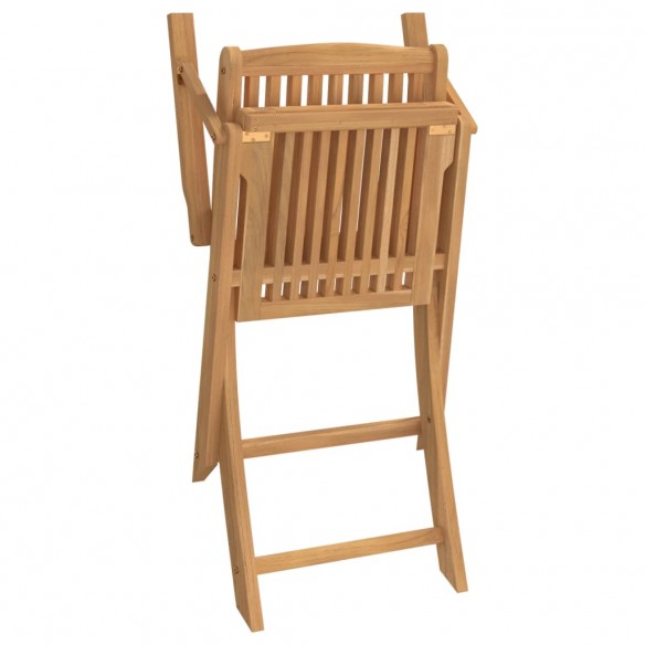 Chaises pliables de jardin 2 pcs bois massif d'acacia