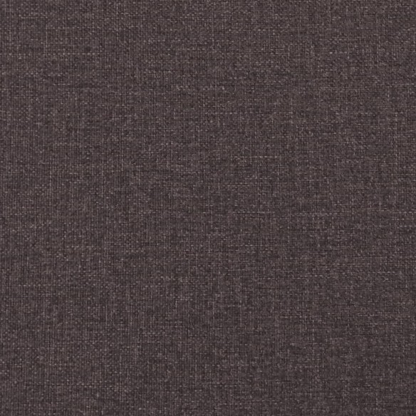 Cadre de lit avec tête de lit Marron foncé 140x190 cm Tissu