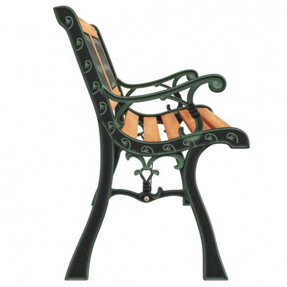 Banc de jardin 116 cm bois de sapin massif et acier