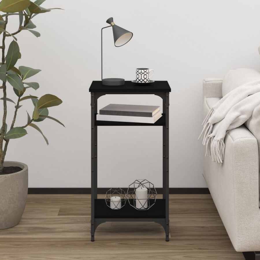 Table d'appoint Noir 40x30x75 cm 