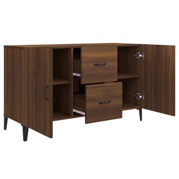 Buffet chêne marron 100x36x60 cm bois d'ingénierie