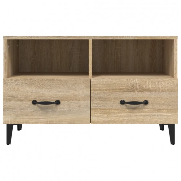 Meuble TV Chêne sonoma 80x36x50 cm Bois d'ingénierie