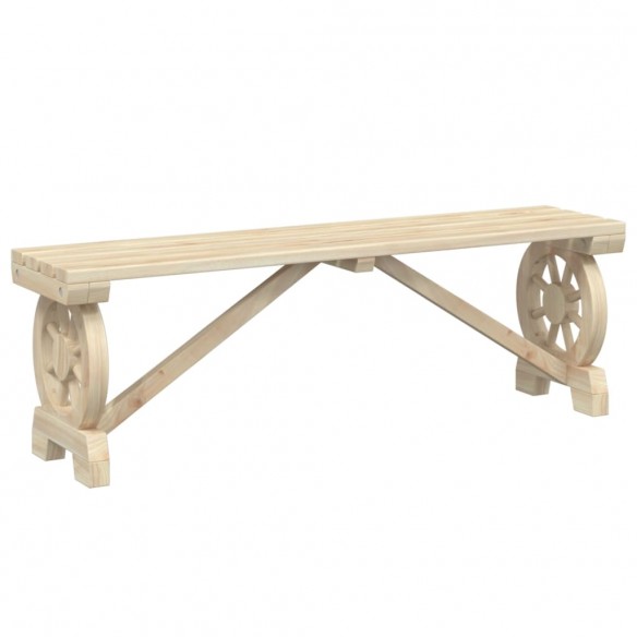 Bancs de jardin 2 pcs bois de sapin massif