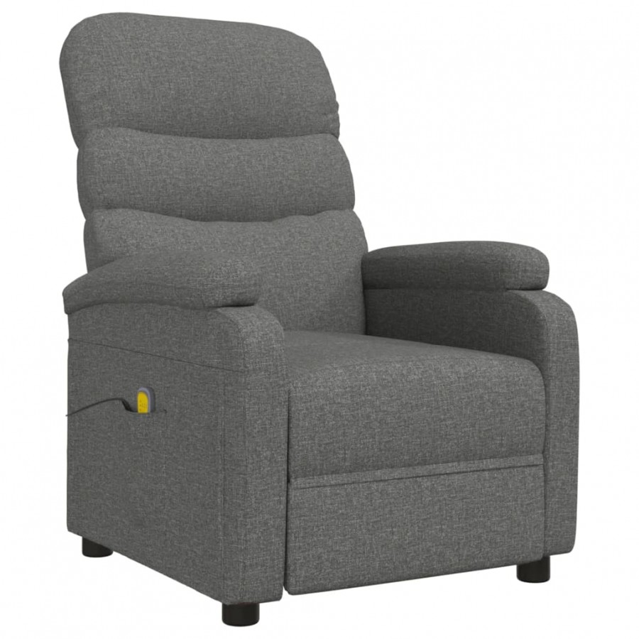 Fauteuil de massage Gris foncé Tissu Fauteuil de massage Gris foncé Tissu