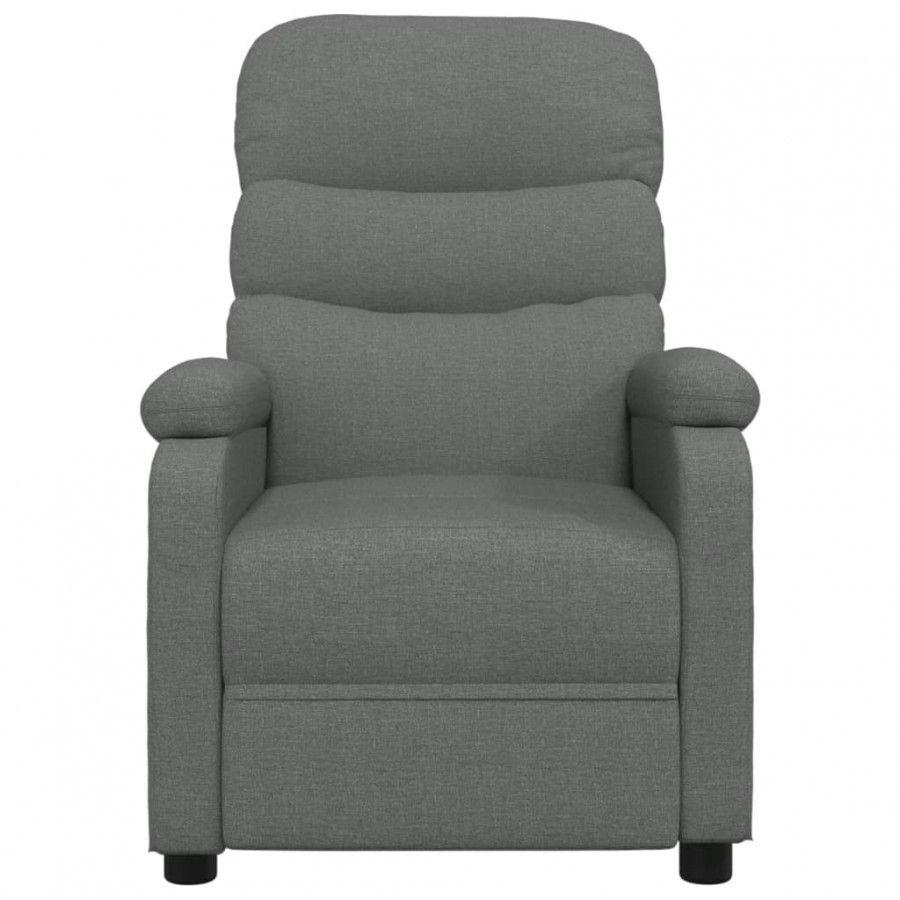 Fauteuil de massage Gris foncé Tissu Fauteuil de massage Gris foncé Tissu