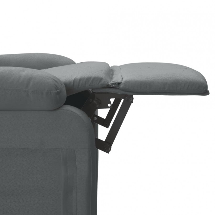 Fauteuil de massage Gris foncé Tissu Fauteuil de massage Gris foncé Tissu