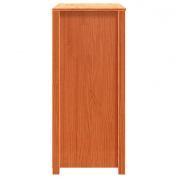 Armoire latérale cire marron 100x40x90 cm bois de pin massif