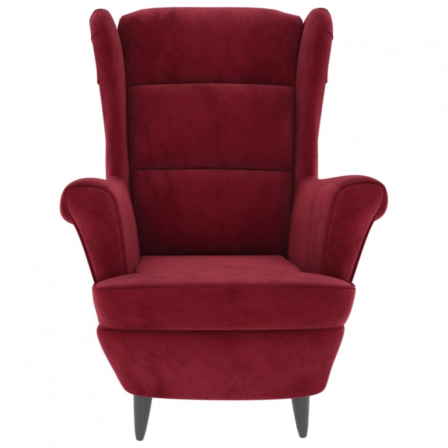 Fauteuil rouge bordeaux velours Fauteuil rouge bordeaux velours