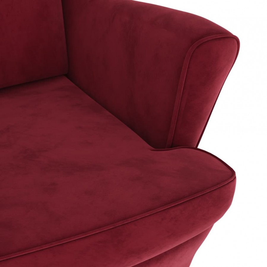 Fauteuil rouge bordeaux velours Fauteuil rouge bordeaux velours