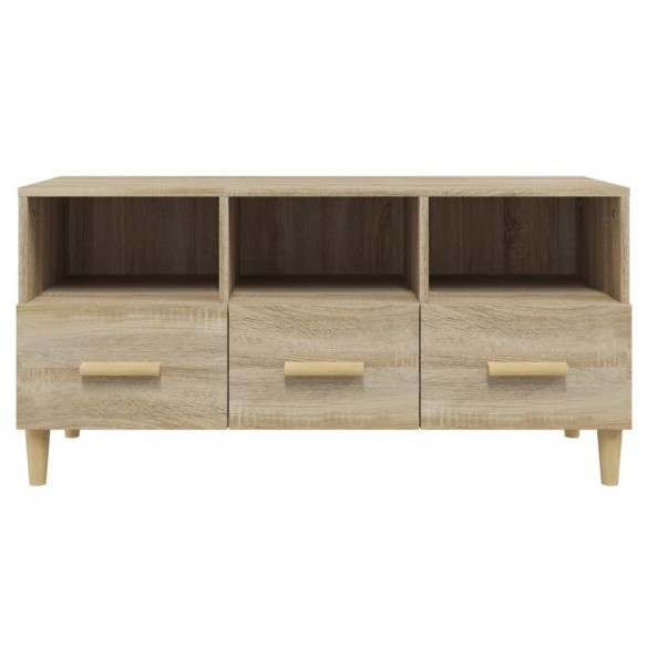 Meuble TV Chêne sonoma 102x36x50 cm Bois d'ingénierie