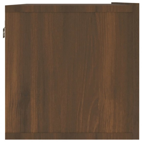 Armoire murale TV Chêne marron 120x30x30 cm Bois d'ingénierie