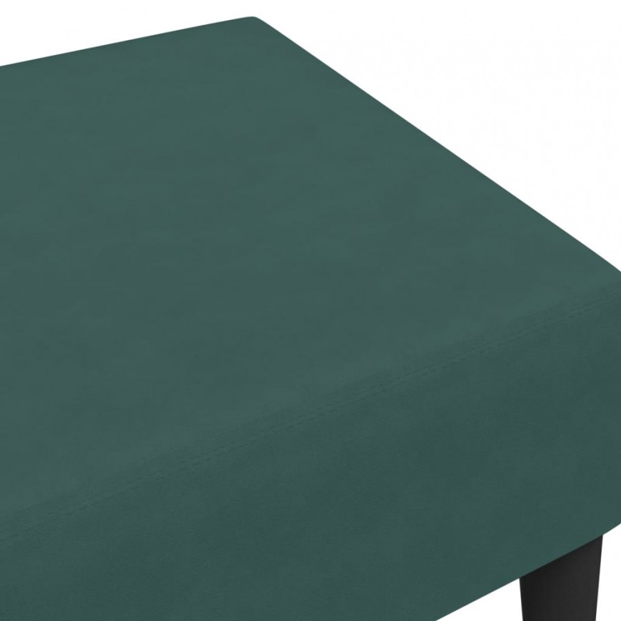 Repose-pied vert foncé 77x55x31 cm velours