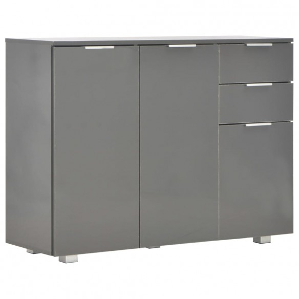 Buffet Gris brillant 107x35x80,5 cm