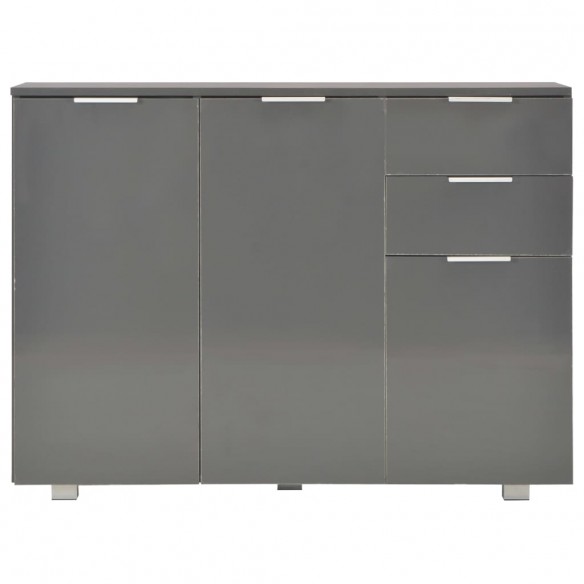 Buffet Gris brillant 107x35x80,5 cm