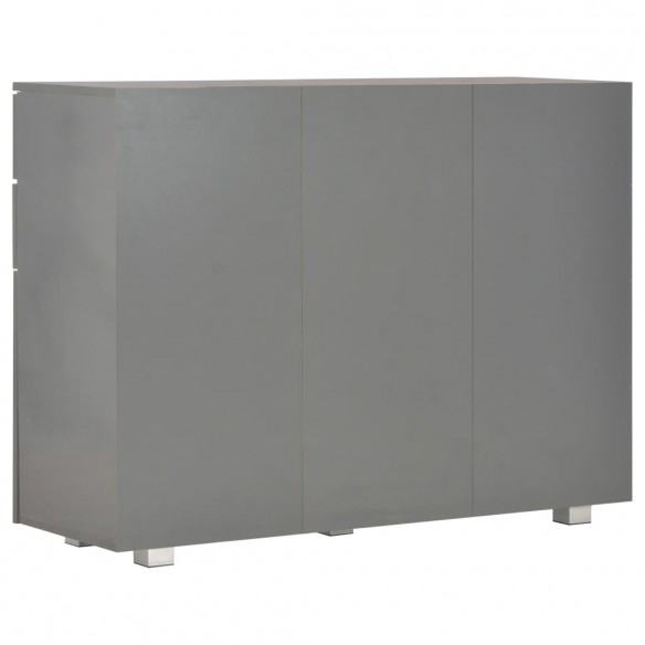 Buffet Gris brillant 107x35x80,5 cm