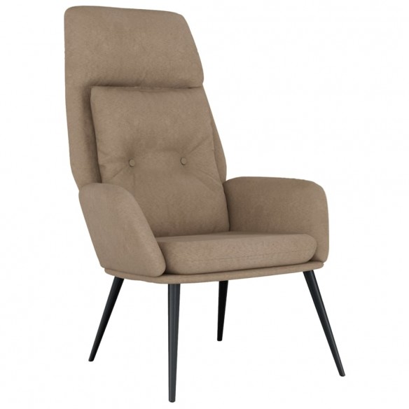 Chaise de relaxation Taupe Similicuir daim