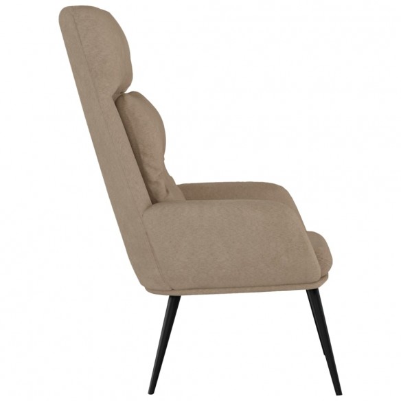 Chaise de relaxation Taupe Similicuir daim