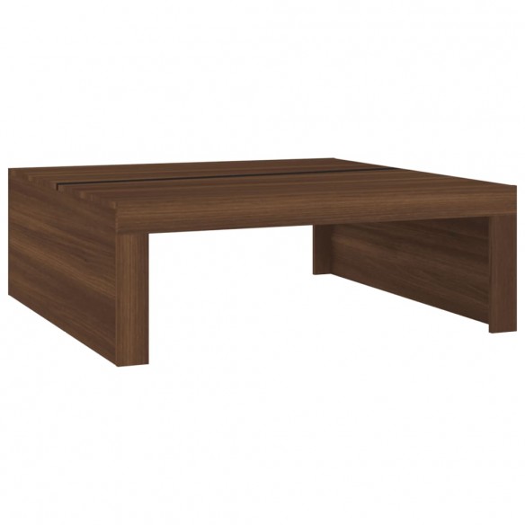 Table basse Chêne marron 100x100x35 cm Bois d'ingénierie