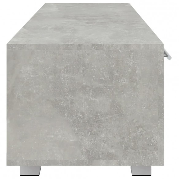 Meuble TV Gris béton 110x40x35 cm Bois d'ingénierie