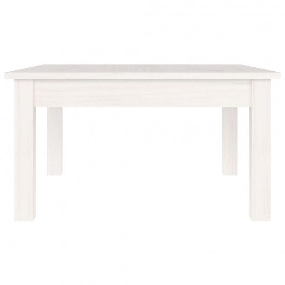 Table basse Blanc 55x55x30 cm Bois massif de pin