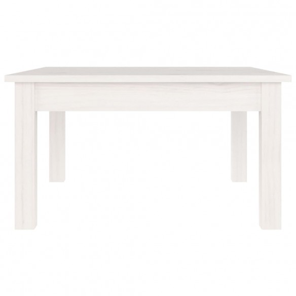 Table basse Blanc 55x55x30 cm Bois massif de pin