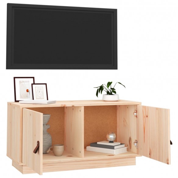 Meuble TV 80x34x40 cm Bois de pin massif