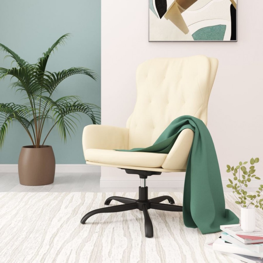 Fauteuil inclinable Crème Similicuir