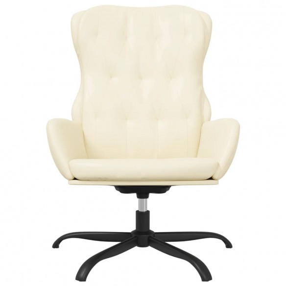 Fauteuil inclinable Crème Similicuir