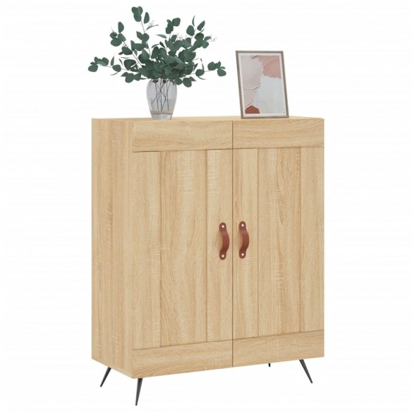 Buffet chêne sonoma 69,5x34x90 cm bois d'ingénierie