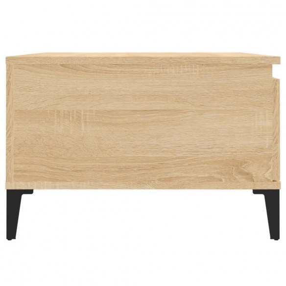 Table basse chêne sonoma 55x55x36,5 cm bois d'ingénierie