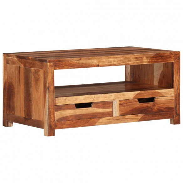 Table basse 84x49x40 cm bois d'acacia massif