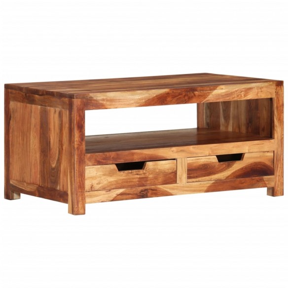 Table basse 84x49x40 cm bois d'acacia massif