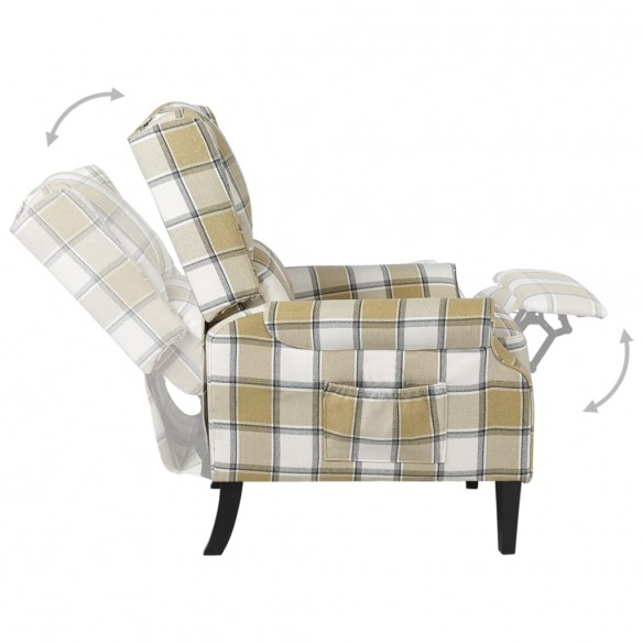 Fauteuil inclinable Vert Tissu