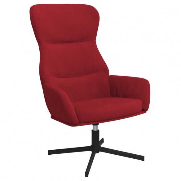 Chaise de relaxation Rouge bordeaux Velours