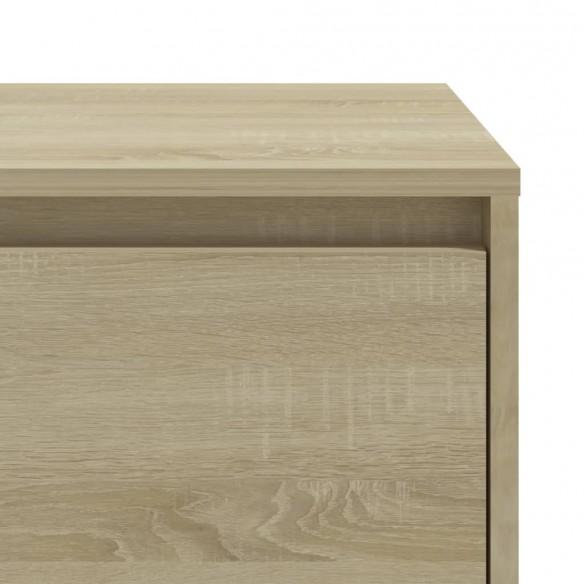 Table de chevet chêne sonoma 45x34x44,5 cm bois d'ingénierie