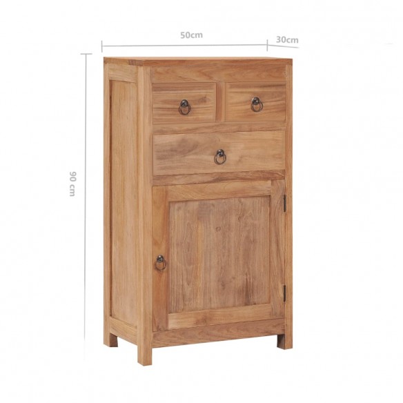 Buffet 50x30x90 cm bois de teck massif