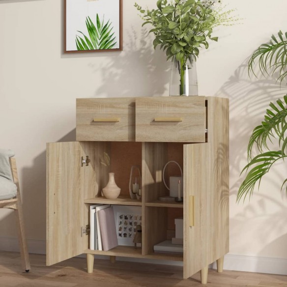 Buffet Chêne sonoma 69,5x34x90 cm Bois d'ingénierie