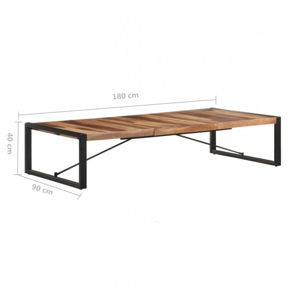 Table basse 180x90x40 cm Bois massif